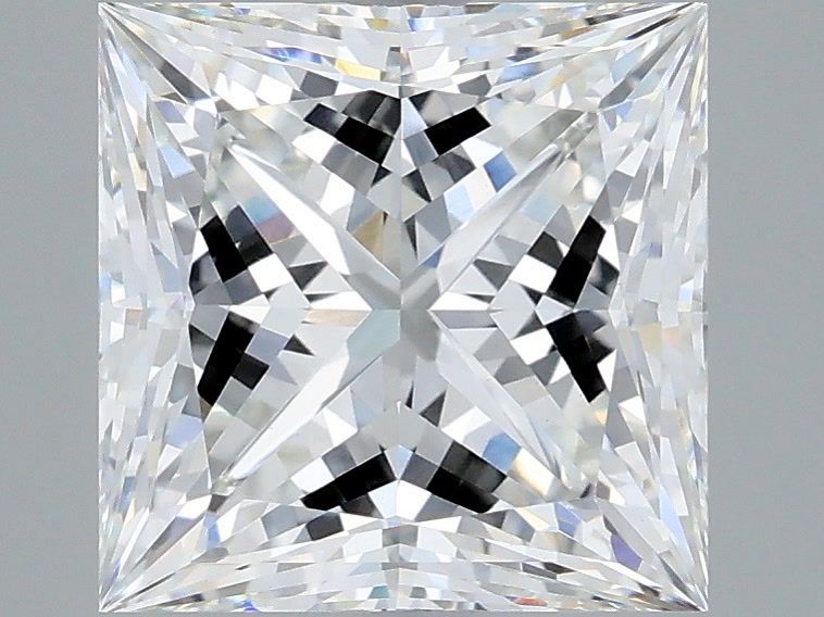 3.56 Carat Princess Shaped, Ideal Cut, F Color, VVS2 Clarity, IGI Certified Lab Grown Diamond