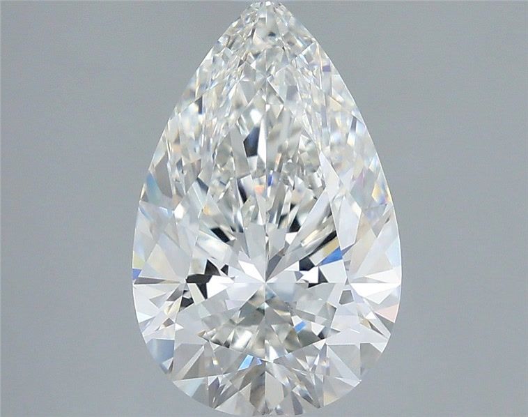 2.92 Carat Pear Shaped, Ideal Cut, G Color, VVS2 Clarity, IGI Certified Lab Grown Diamond
