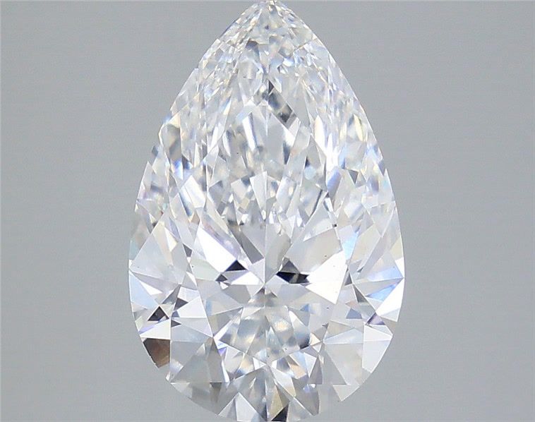 3.57 Carat Pear Shaped, Excellent Cut, D Color, VS2 Clarity, IGI Certified Lab Grown Diamond