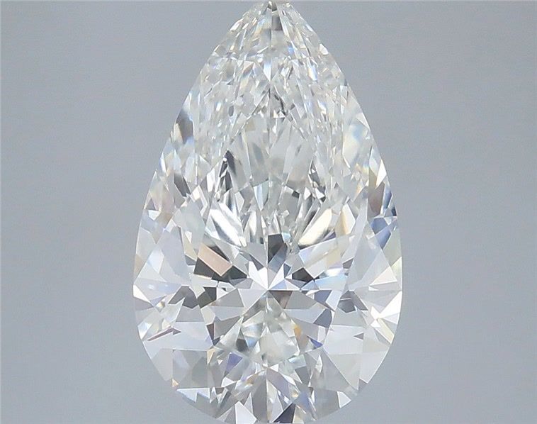2.89 Carat Pear Shaped, Ideal Cut, F Color, VVS1 Clarity, IGI Certified Lab Grown Diamond