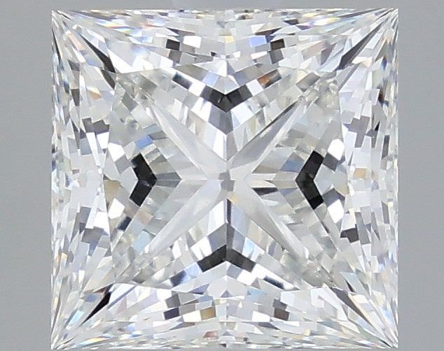 3.59 Carat Princess Shaped, Ideal Cut, F Color, VVS2 Clarity, IGI Certified Lab Grown Diamond