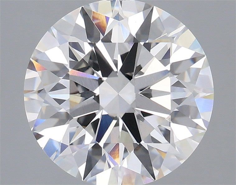 3.07 Carat Round Shaped, Ideal Cut, F Color, VVS2 Clarity, IGI Certified Lab Grown Diamond