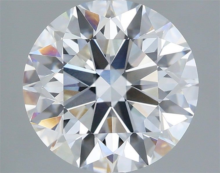3.45 Carat Round Shaped, Excellent Cut, F Color, VVS2 Clarity, IGI Certified Lab Grown Diamond