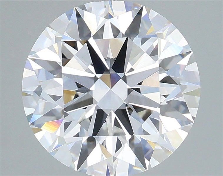 3.08 Carat Round Shaped, Ideal Cut, E Color, VVS2 Clarity, IGI Certified Lab Grown Diamond