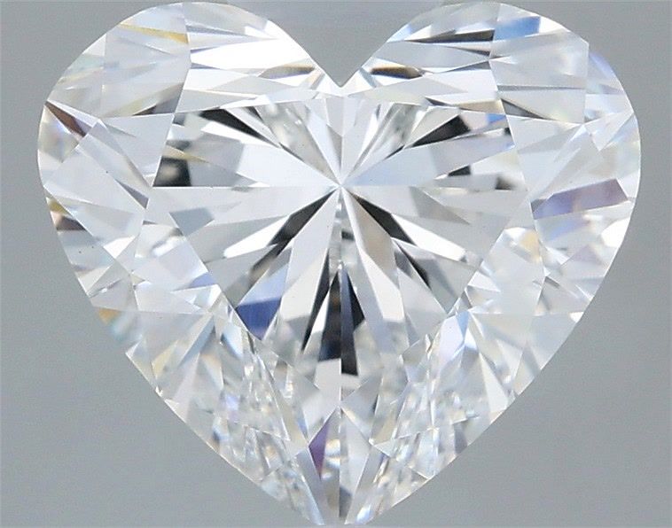 3.10 Carat Heart Shaped, Ideal Cut, D Color, VVS2 Clarity, IGI Certified Lab Grown Diamond