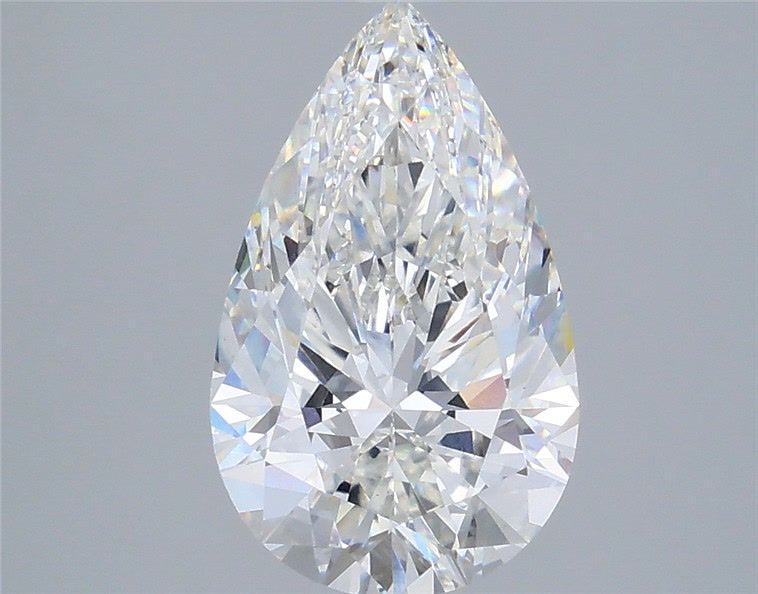 3.56 Carat Pear Shaped, Ideal Cut, F Color, VS1 Clarity, IGI Certified Lab Grown Diamond
