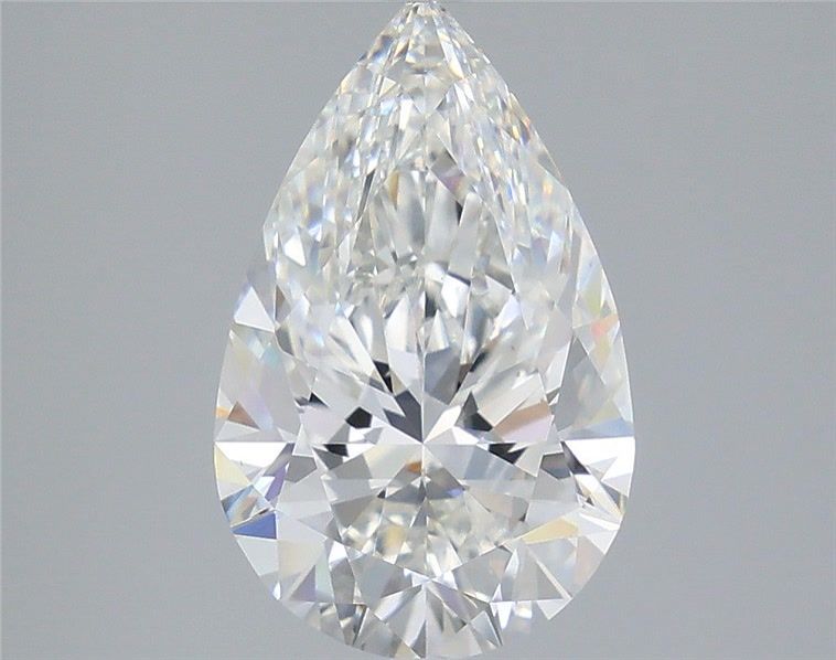 3.54 Carat Pear Shaped, Ideal Cut, F Color, VS1 Clarity, IGI Certified Lab Grown Diamond