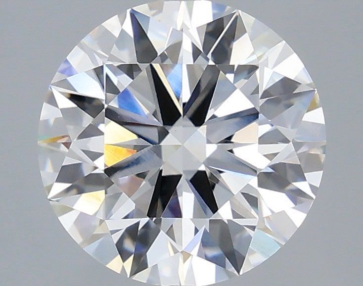 3.07 Carat Round Shaped, Ideal Cut, F Color, VVS2 Clarity, IGI Certified Lab Grown Diamond