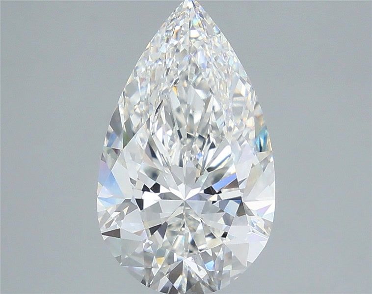 3.58 Carat Pear Shaped, Excellent Cut, E Color, VS1 Clarity, IGI Certified Lab Grown Diamond