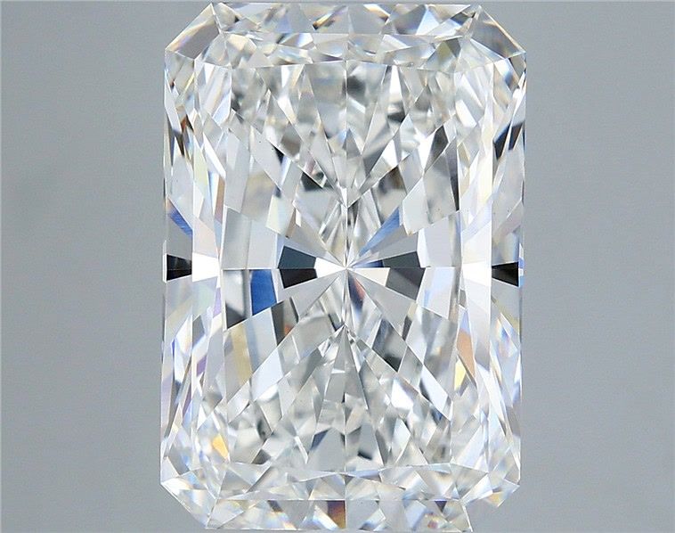 8.09 Carat Radiant Shaped, Ideal Cut, F Color, VS1 Clarity, IGI Certified Lab Grown Diamond