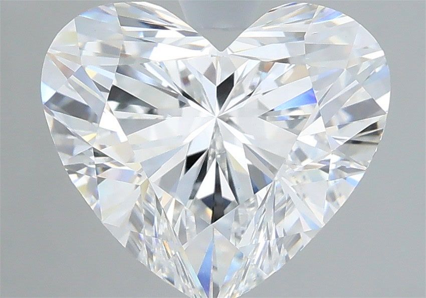 3.59 Carat Heart Shaped, Ideal Cut, D Color, VVS2 Clarity, IGI Certified Lab Grown Diamond