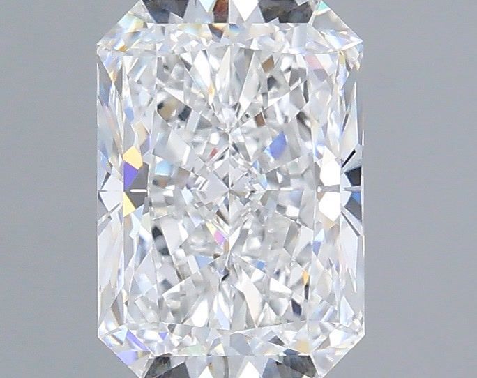 1.59 Carat Radiant Shaped, Ideal Cut, D Color, VVS2 Clarity, IGI Certified Lab Grown Diamond