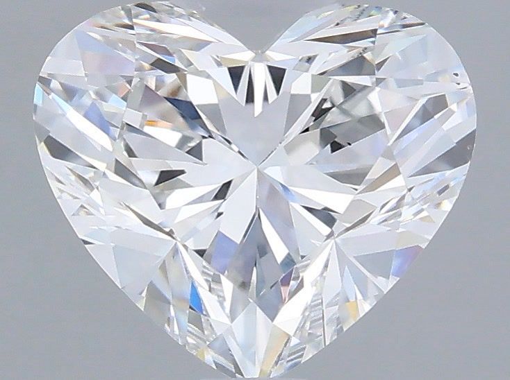 2.59 Carat Heart Shaped, Ideal Cut, D Color, VS2 Clarity, IGI Certified Lab Grown Diamond