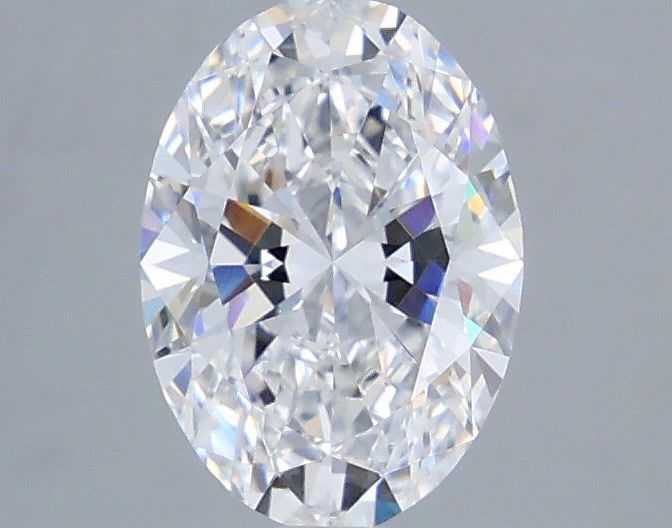 1.59 Carat Oval Shaped, Ideal Cut, D Color, VVS2 Clarity, IGI Certified Lab Grown Diamond