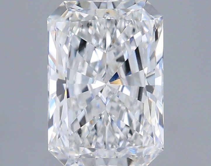 1.59 Carat Radiant Shaped, Ideal Cut, D Color, VVS2 Clarity, IGI Certified Lab Grown Diamond