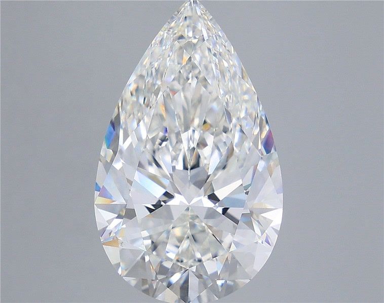 8.52 Carat Pear Shaped, Ideal Cut, F Color, VVS2 Clarity, IGI Certified Lab Grown Diamond