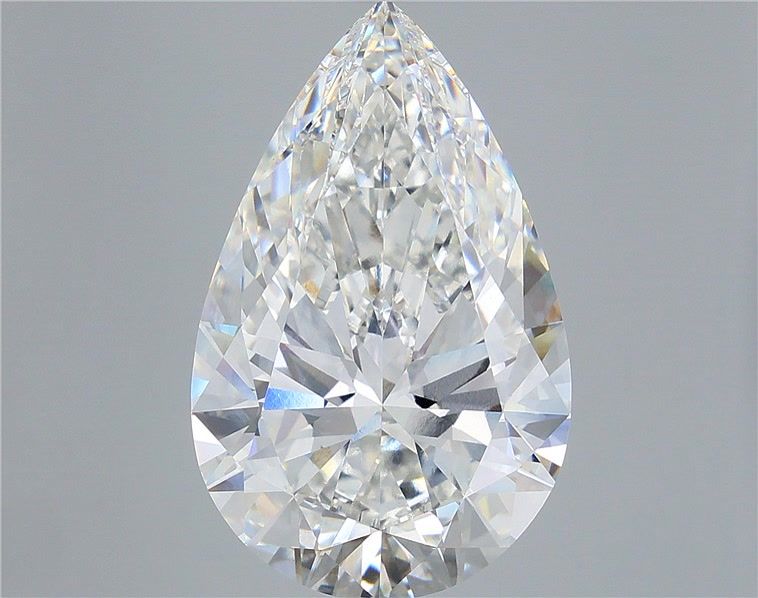 12.07 Carat Pear Shaped, Ideal Cut, F Color, VVS2 Clarity, IGI Certified Lab Grown Diamond