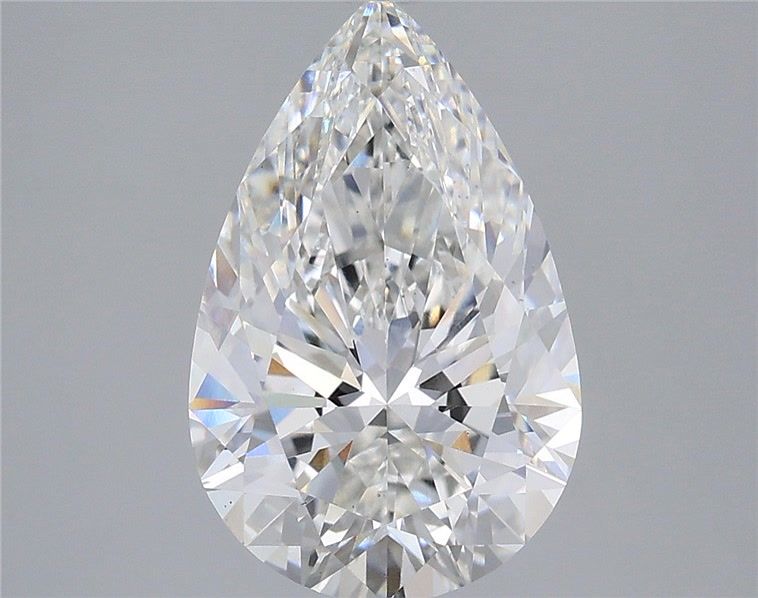 3.59 Carat Pear Shaped, Ideal Cut, E Color, VS1 Clarity, IGI Certified Lab Grown Diamond