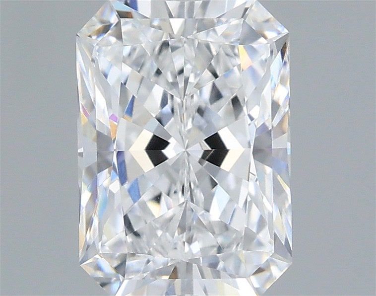 1.59 Carat Radiant Shaped, Excellent Cut, D Color, VVS2 Clarity, IGI Certified Lab Grown Diamond