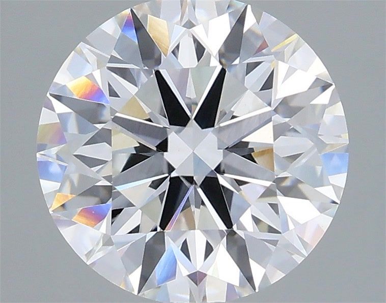 3.06 Carat Round Shaped, Ideal Cut, D Color, VVS2 Clarity, IGI Certified Lab Grown Diamond