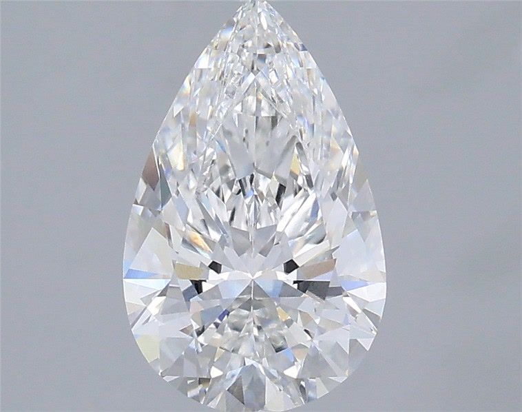 1.58 Carat Pear Shaped, Ideal Cut, D Color, VVS2 Clarity, IGI Certified Lab Grown Diamond