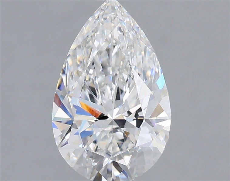 1.56 Carat Pear Shaped, Ideal Cut, D Color, VVS2 Clarity, IGI Certified Lab Grown Diamond
