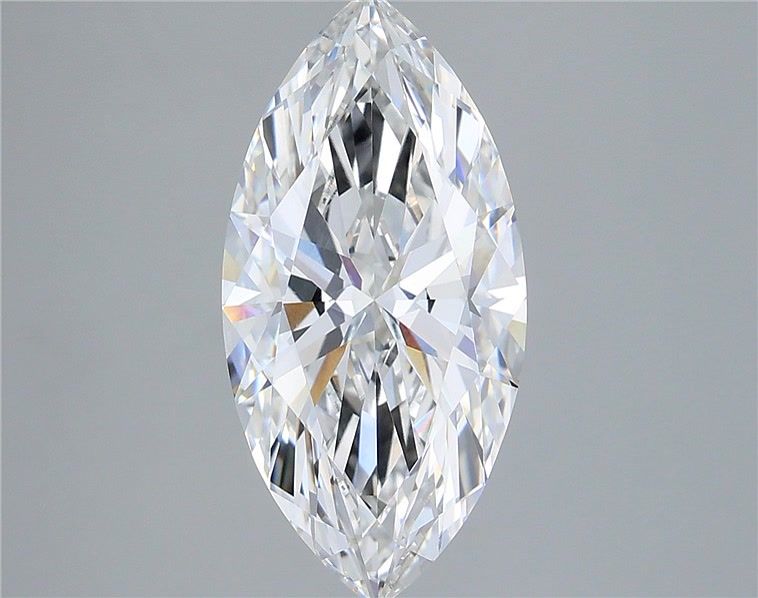 3.59 Carat Marquise Shaped, Ideal Cut, D Color, VVS1 Clarity, IGI Certified Lab Grown Diamond