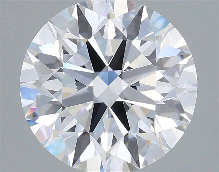3.08 Carat Round Shaped, Ideal Cut, D Color, VVS2 Clarity, IGI Certified Lab Grown Diamond