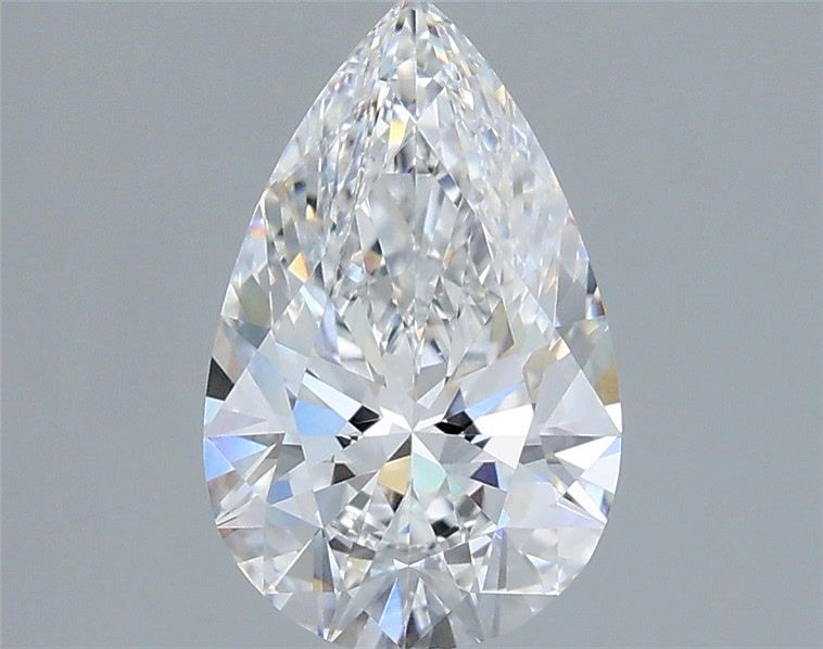 1.57 Carat Pear Shaped, Ideal Cut, D Color, VVS2 Clarity, IGI Certified Lab Grown Diamond