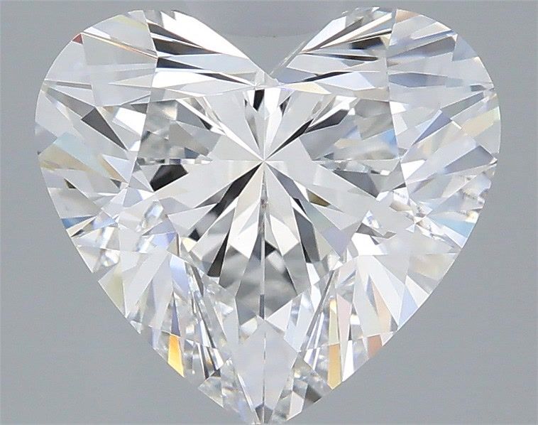 3.58 Carat Heart Shaped, Ideal Cut, D Color, VVS2 Clarity, IGI Certified Lab Grown Diamond