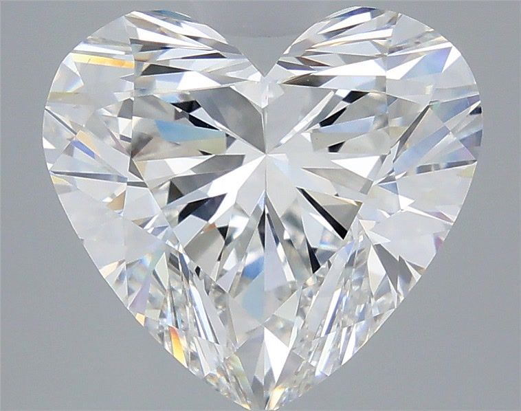 5.54 Carat Heart Shaped, Ideal Cut, E Color, VVS2 Clarity, IGI Certified Lab Grown Diamond