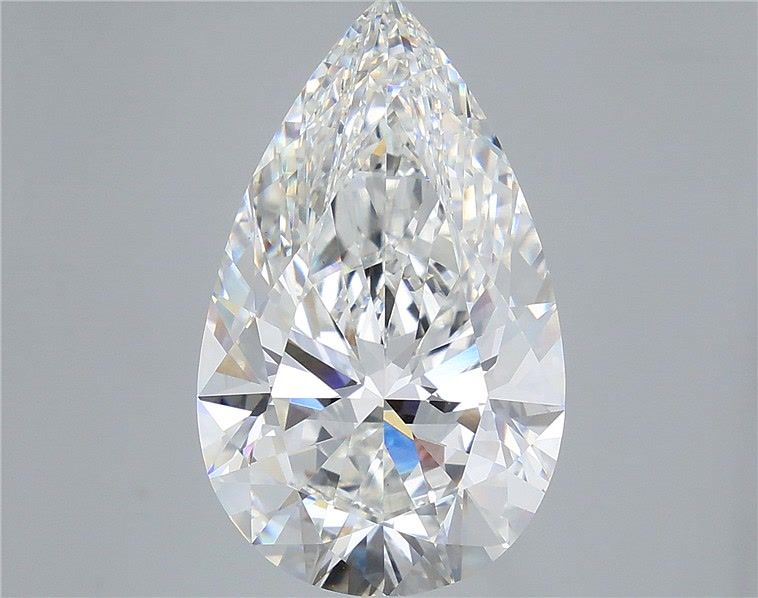 10.08 Carat Pear Shaped, Ideal Cut, F Color, VS1 Clarity, IGI Certified Lab Grown Diamond
