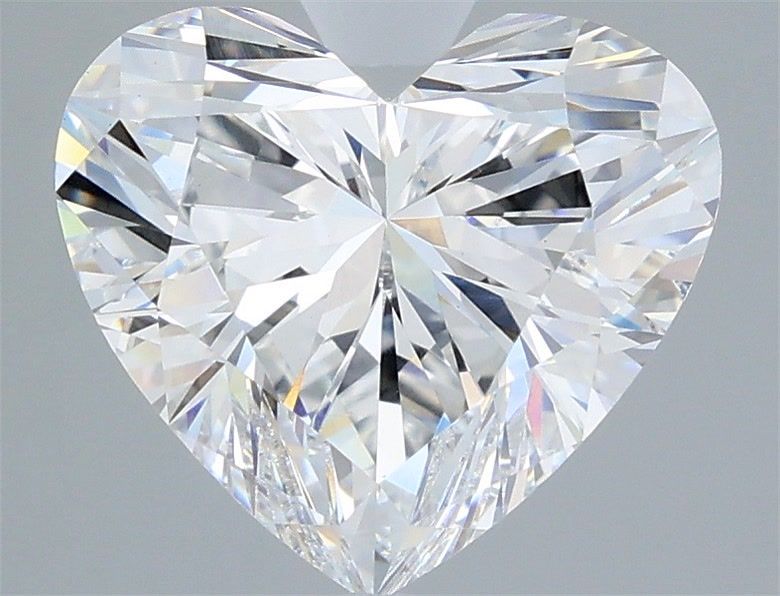 3.07 Carat Heart Shaped, Ideal Cut, D Color, VVS2 Clarity, IGI Certified Lab Grown Diamond