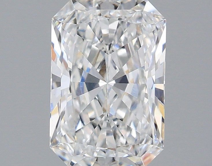 1.56 Carat Radiant Shaped, Ideal Cut, E Color, VVS2 Clarity, IGI Certified Lab Grown Diamond