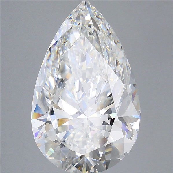10.53 Carat Pear Shaped, Ideal Cut, F Color, VS1 Clarity, IGI Certified Lab Grown Diamond
