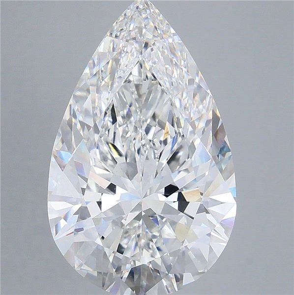 9.57 Carat Pear Shaped, Ideal Cut, F Color, VVS2 Clarity, IGI Certified Lab Grown Diamond