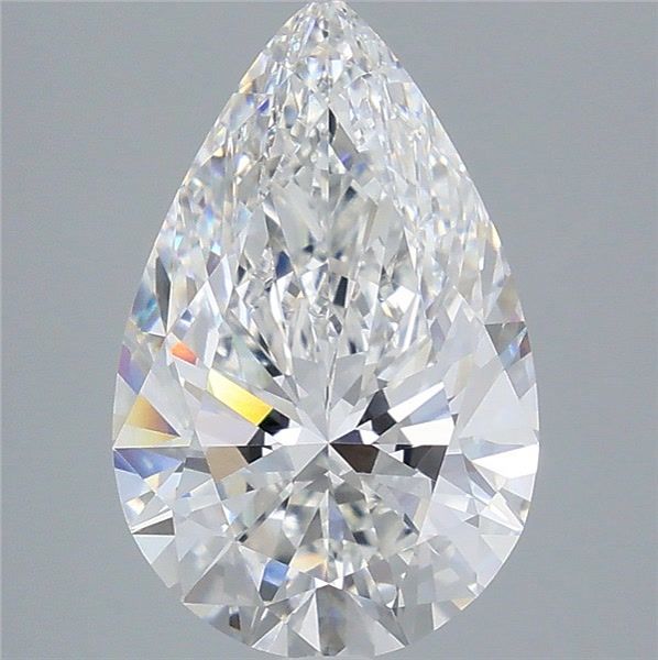 4.53 Carat Pear Shaped, Ideal Cut, E Color, VVS2 Clarity, IGI Certified Lab Grown Diamond