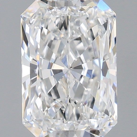 1.57 Carat Radiant Shaped, Ideal Cut, D Color, VVS2 Clarity, IGI Certified Lab Grown Diamond