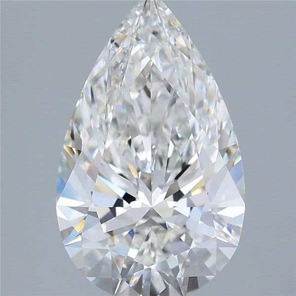 3.05 Carat Pear Shaped, Ideal Cut, G Color, VVS2 Clarity, IGI Certified Lab Grown Diamond