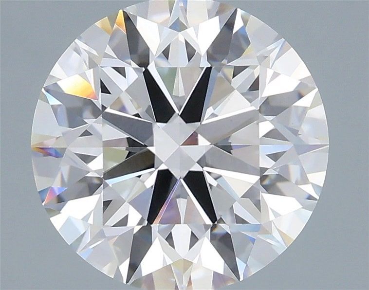 4.08 Carat Round Shaped, Excellent Cut, E Color, VVS2 Clarity, IGI Certified Lab Grown Diamond