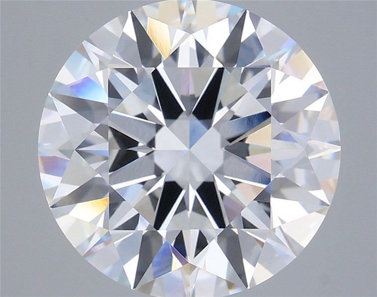 6.07 Carat Round Shaped, Ideal Cut, E Color, VVS1 Clarity, IGI Certified Lab Grown Diamond
