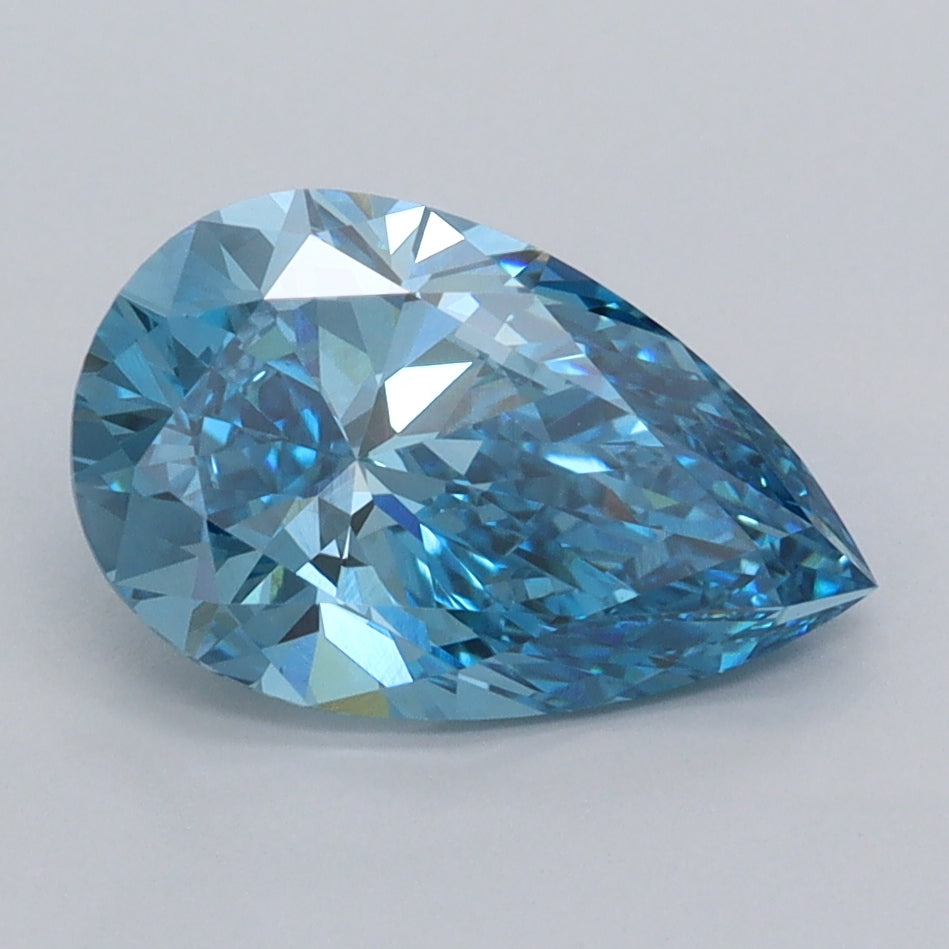 2.02 Carat Pear Shaped, Ideal Cut, VVS1 Clarity, IGI Certified Lab Grown Diamond