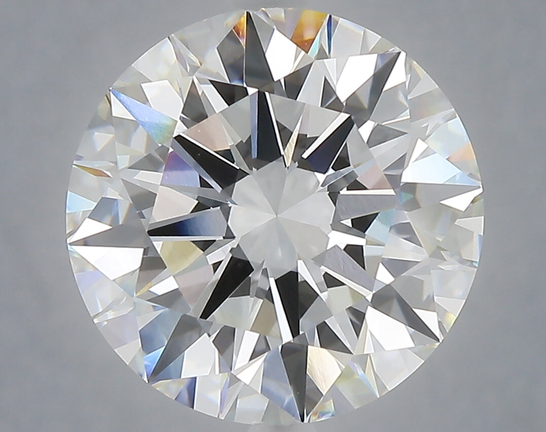 6.11 Carat Round Shaped, Excellent Cut, F Color, VVS2 Clarity, IGI Certified Lab Grown Diamond