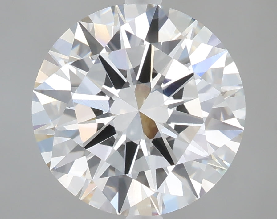 3.07 Carat Round Shaped, Excellent Cut, VVS2 Clarity, IGI Certified Lab Grown Diamond