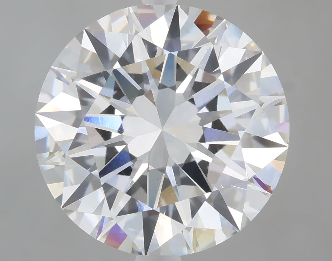 6.05 Carat Round Shaped, Excellent Cut, E Color, VS1 Clarity, IGI Certified Lab Grown Diamond