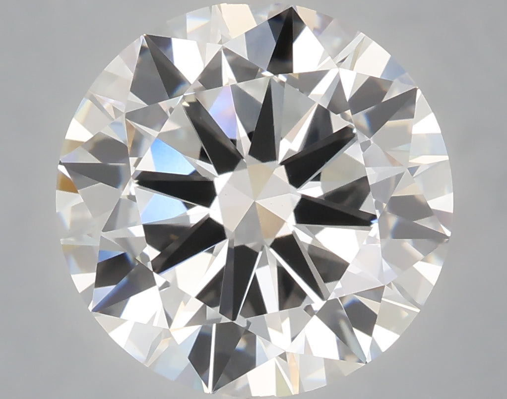 6.01 Carat Round Shaped, Excellent Cut, F Color, VVS2 Clarity, IGI Certified Lab Grown Diamond
