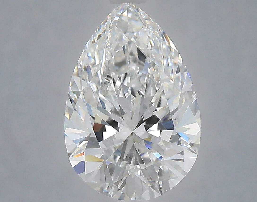 2.74 Carat Pear Shaped, Ideal Cut, E Color, VVS2 Clarity, IGI Certified Lab Grown Diamond