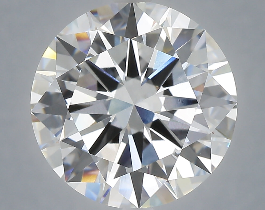 7.01 Carat Round Shaped, Excellent Cut, F Color, VVS2 Clarity, IGI Certified Lab Grown Diamond
