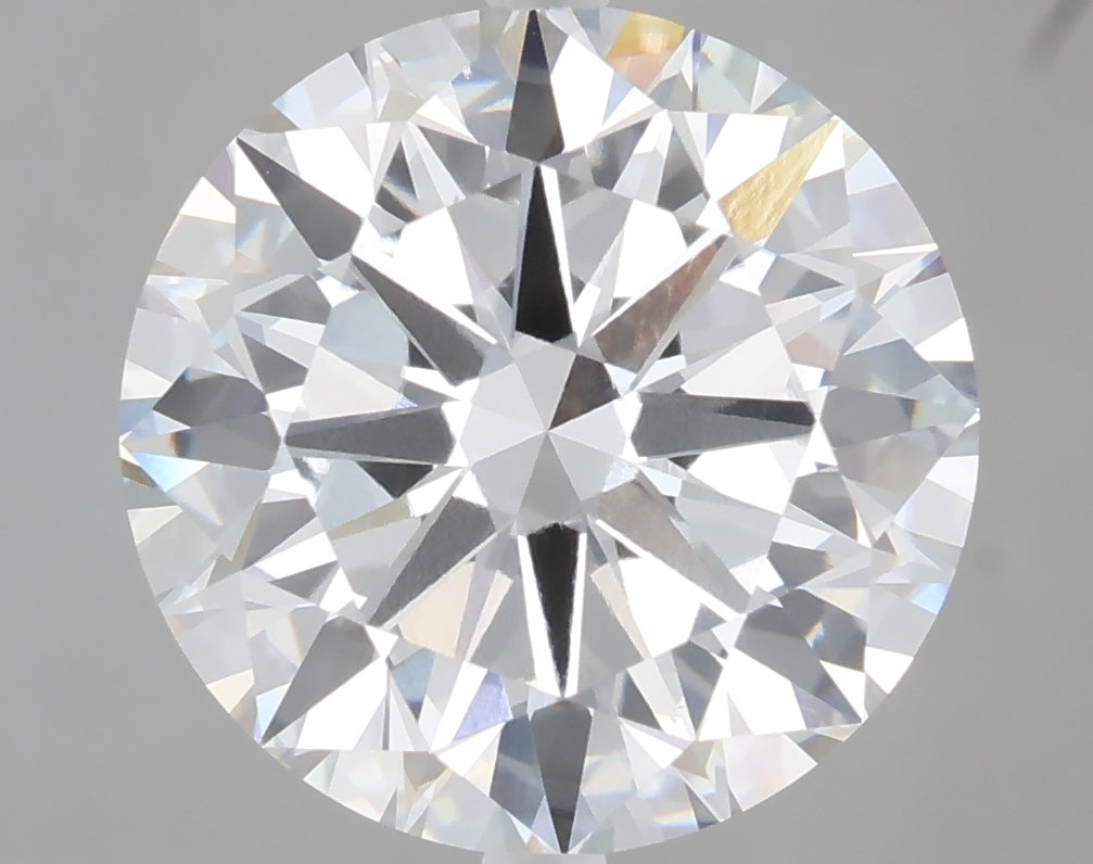6.01 Carat Round Shaped, Excellent Cut, F Color, VVS2 Clarity, IGI Certified Lab Grown Diamond