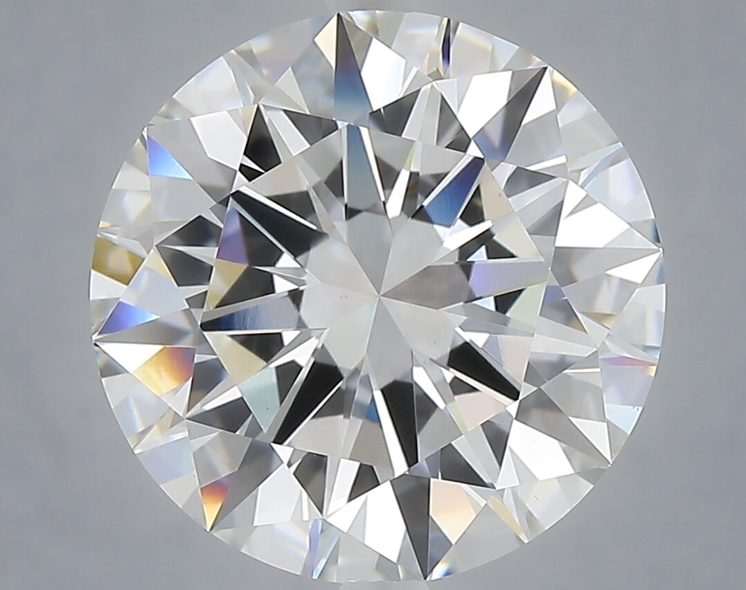 6.08 Carat Round Shaped, Excellent Cut, E Color, VS1 Clarity, IGI Certified Lab Grown Diamond
